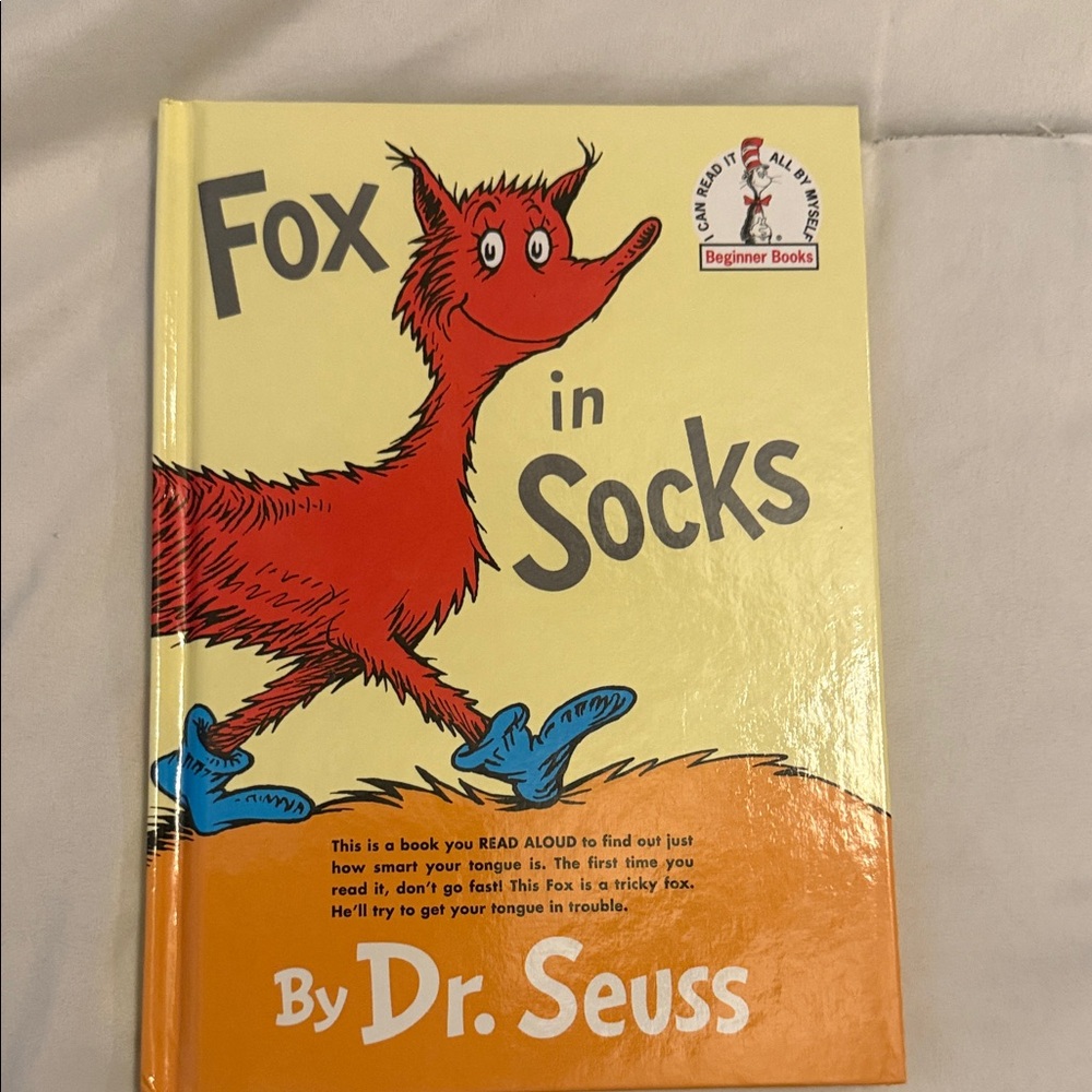 Dr. Seuss Fox in Socks Children’s Hard Cover Book